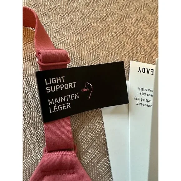 adidas Women's Aeroimpact Light Support Sports Bra 2XL Pink/Red - Picture 9 of 9